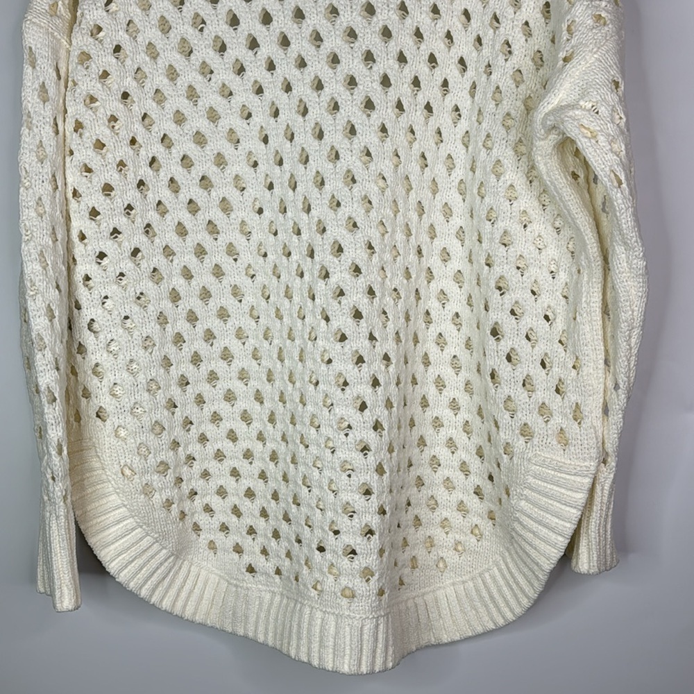 Torrid Cream Open Weaver Sweater Size 00 - image 6